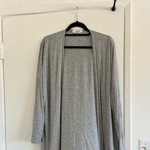 CJLA basic cardigan heather gray